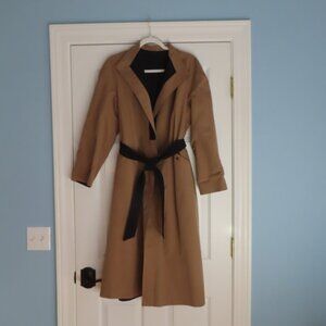 Etienne Aigner Trench Coat 14 Belted Reversible Classic Vintage Quiet Luxury
